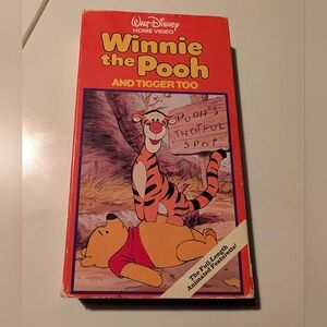 RARE Winnie the Pooh and Tigger Too VHS